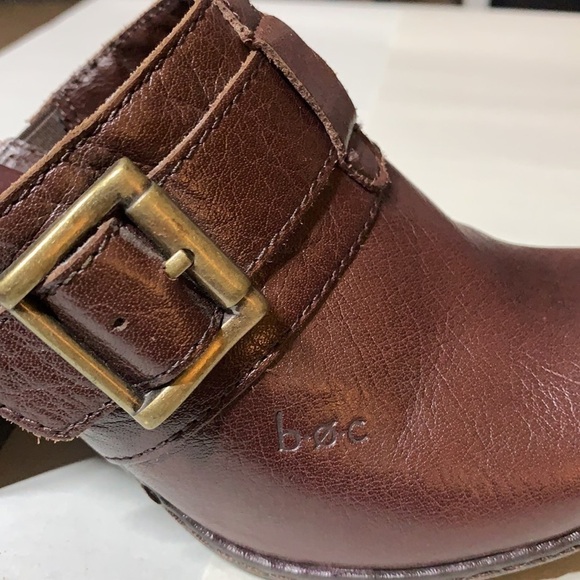 Born Brown leather upper/ lining clogs slip on good condition Size 7M gr8 brand - Picture 10 of 10